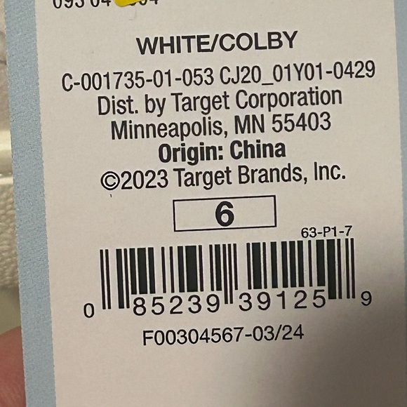 Cat and Jack Slip-On White Colby Sneakers for Kids Youth Size 6 NWT - Picture 9 of 10